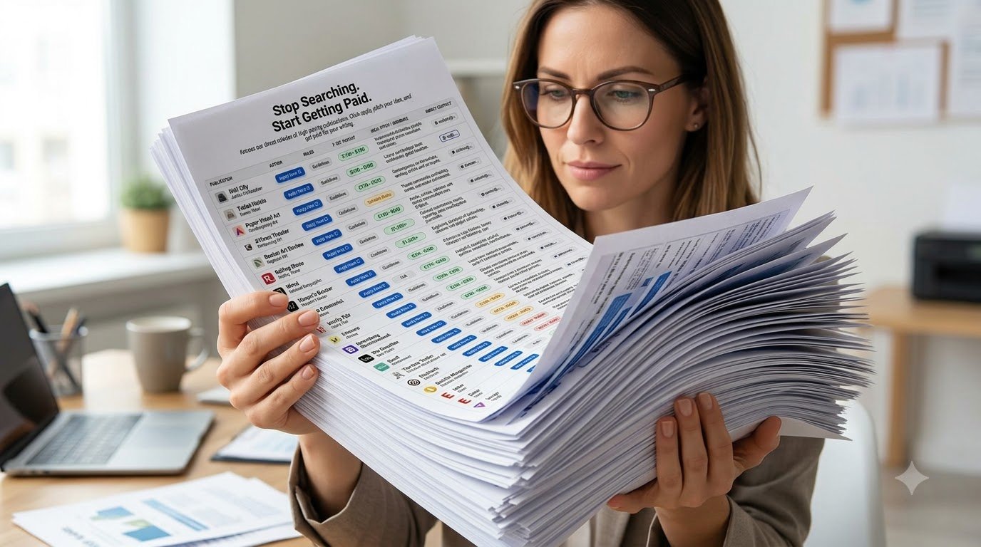 woman holding many printed sheets 202608181719